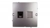 Simon Basic Gniazdo telefoniczne pojedyncze RJ11 stal inox BMTF1.02/21